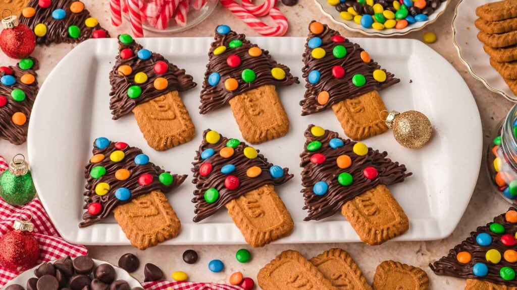 Chocolate Christmas Trees by Tessie's Table.