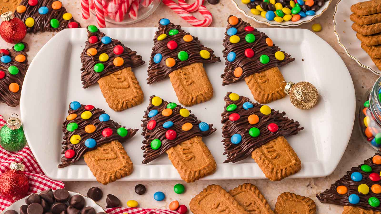 Chocolate Christmas Trees by Tessie's Table.