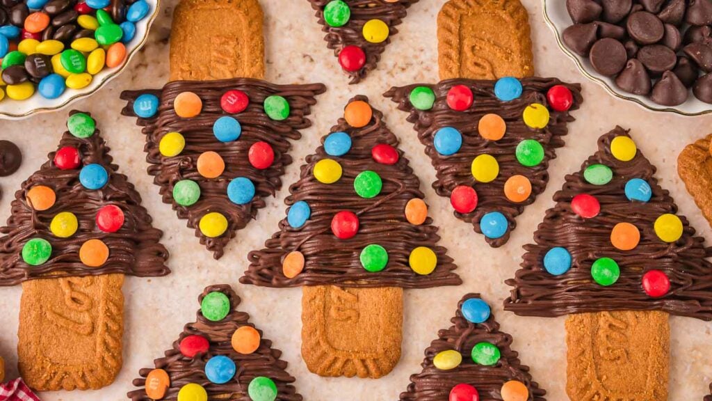 Chocolate Christmas Trees by Tessie's Table.