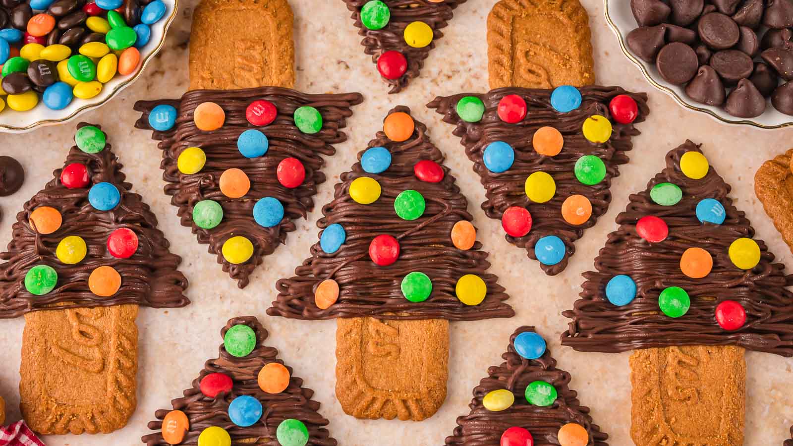 Chocolate Christmas Trees by Tessie's Table.