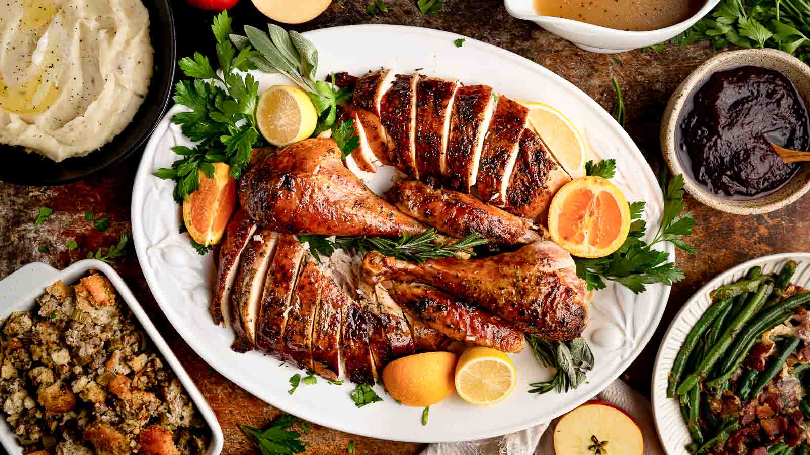 Roast Turkey Recipe by Tessie's Table.