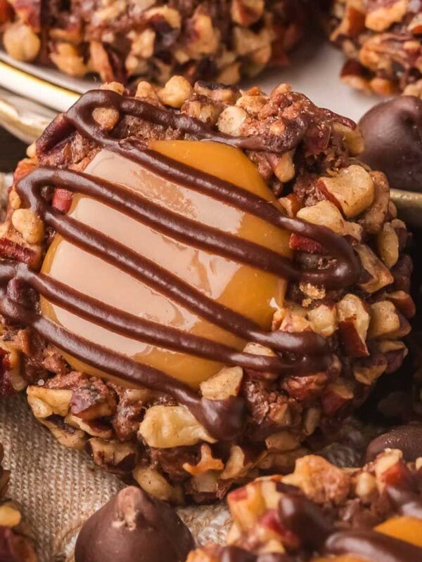 Turtle Thumbprint Cookies