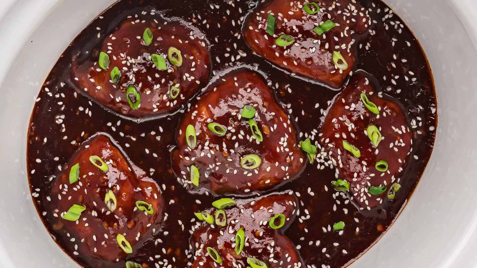 Crockpot Honey Garlic Chicken by Tessies Table