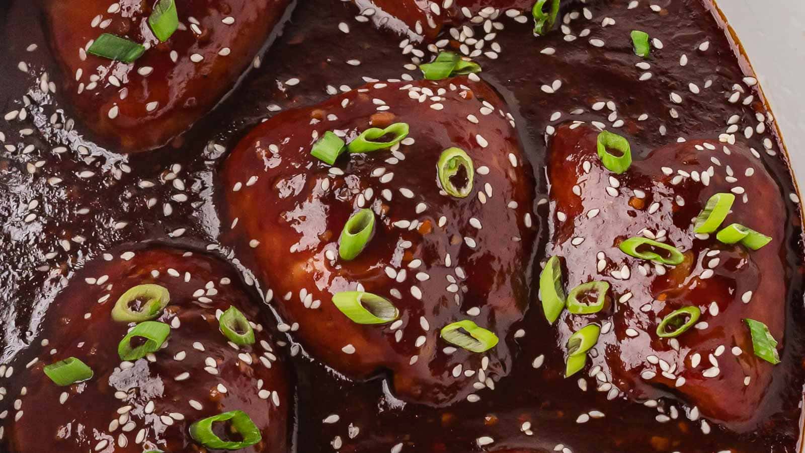 Crock Pot Honey Garlic Chicken by Tessies Table