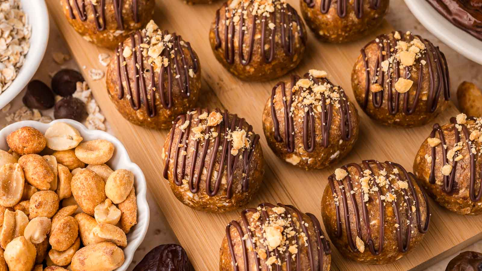 Peanut Butter Protein Balls By Tessie's Table.