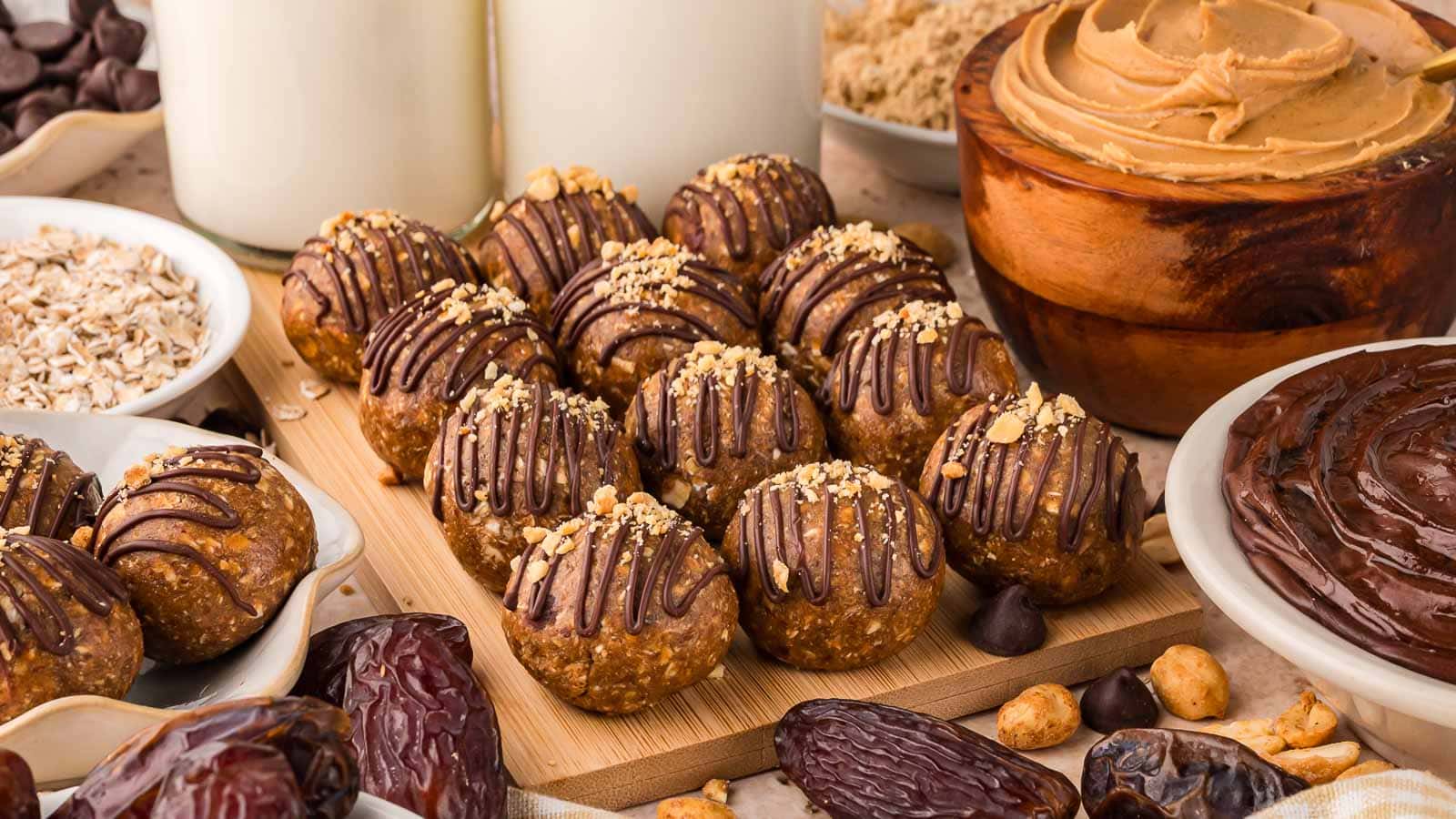 Peanut Butter Protein Balls By Tessie's Table.