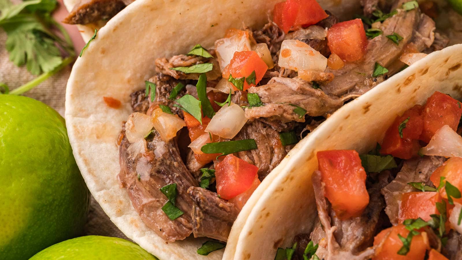 Shredded Beef By Tacos Tessies Table.