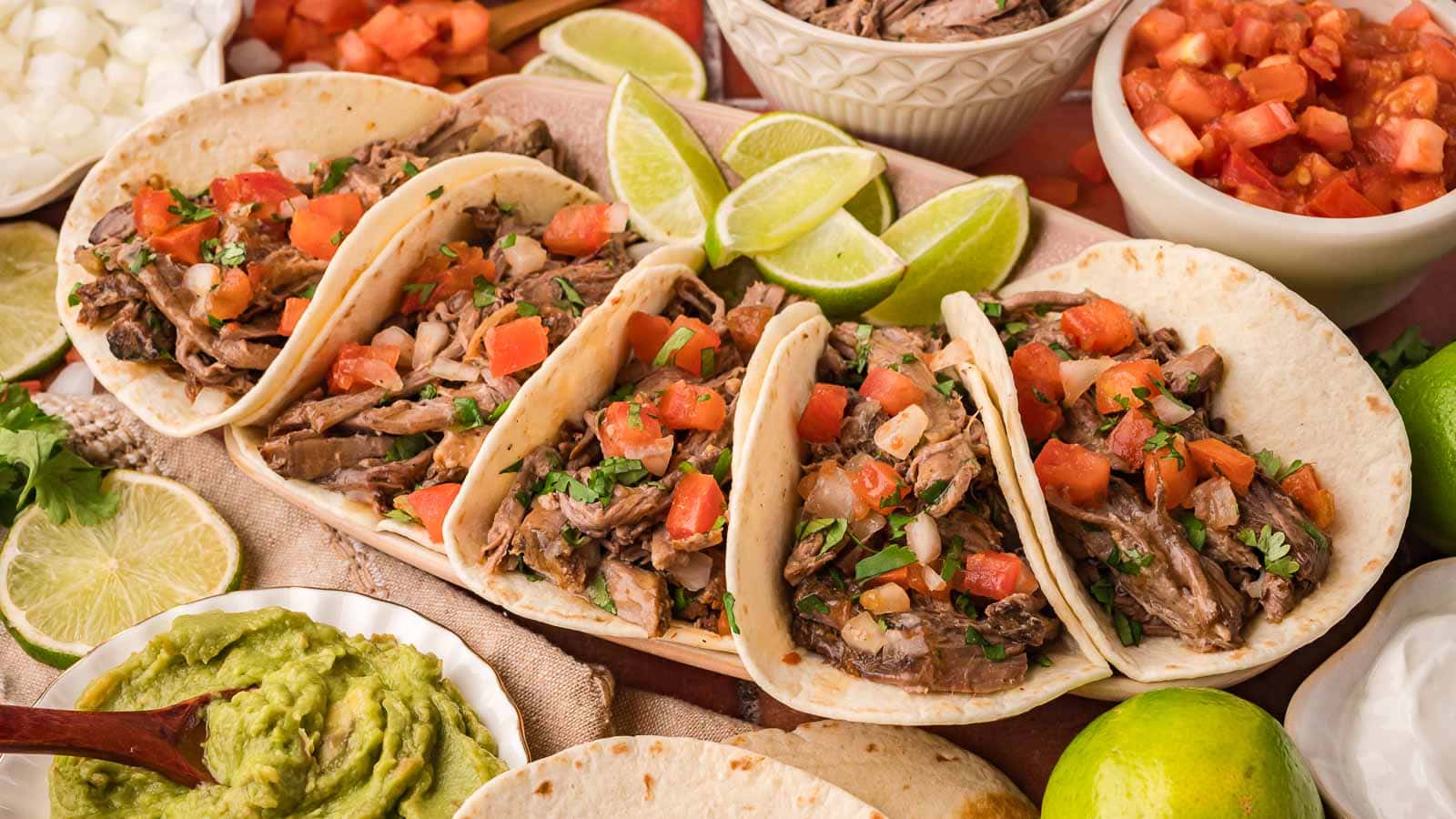 Shredded Beef By Tacos Tessies Table.