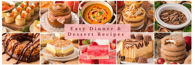 Easy Dinner & Dessert Recipes Facebook Group created by Tessie’s Table.