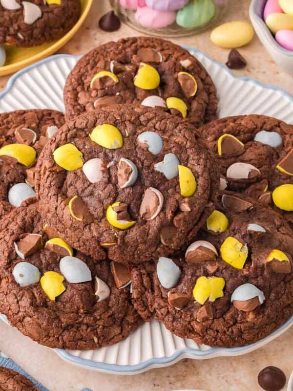 Cadbury Egg Brownie Cookies
