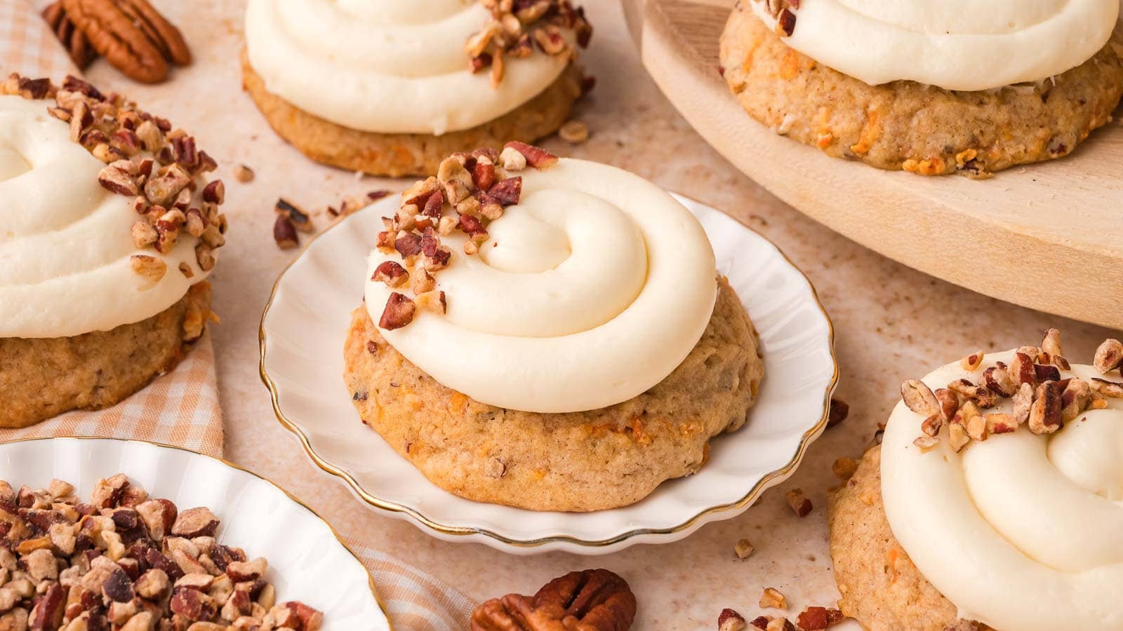 Carrot Cake Cookies By Tessies Table.