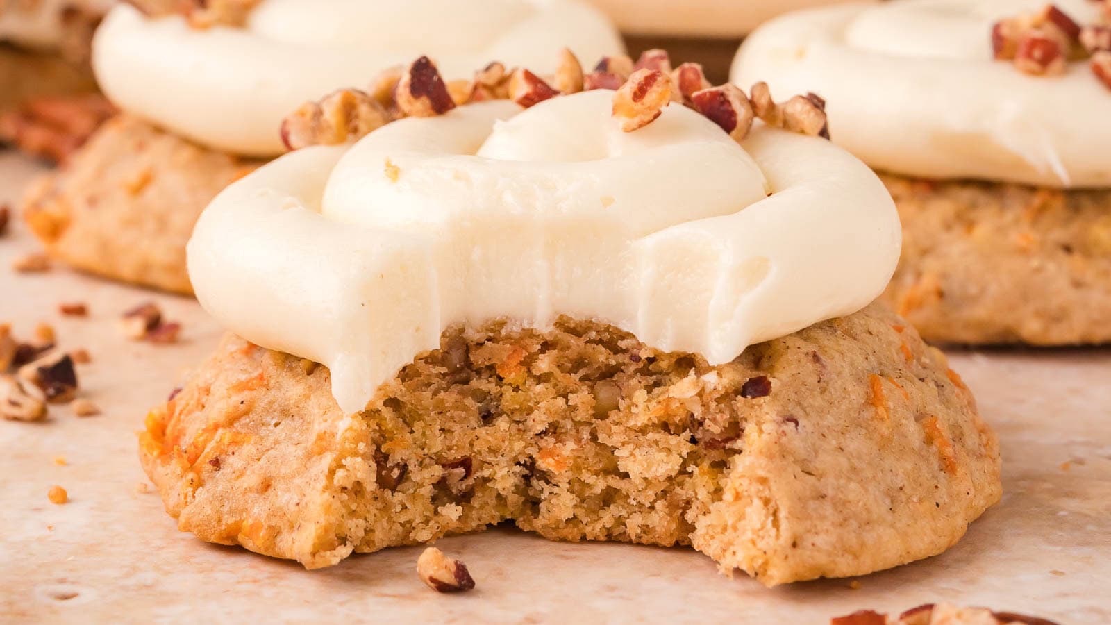 Carrot Cake Cookies By Tessies Table.