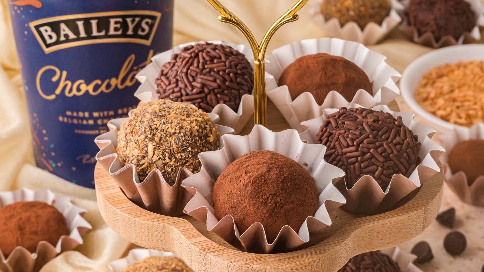 Chocolate Baileys Truffles By Tessie's Table.