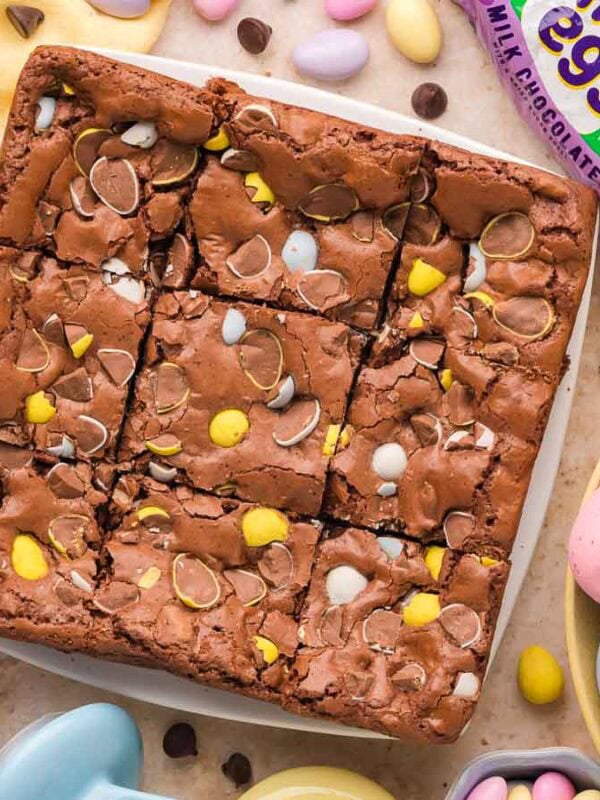 Cadbury Egg Brownies
