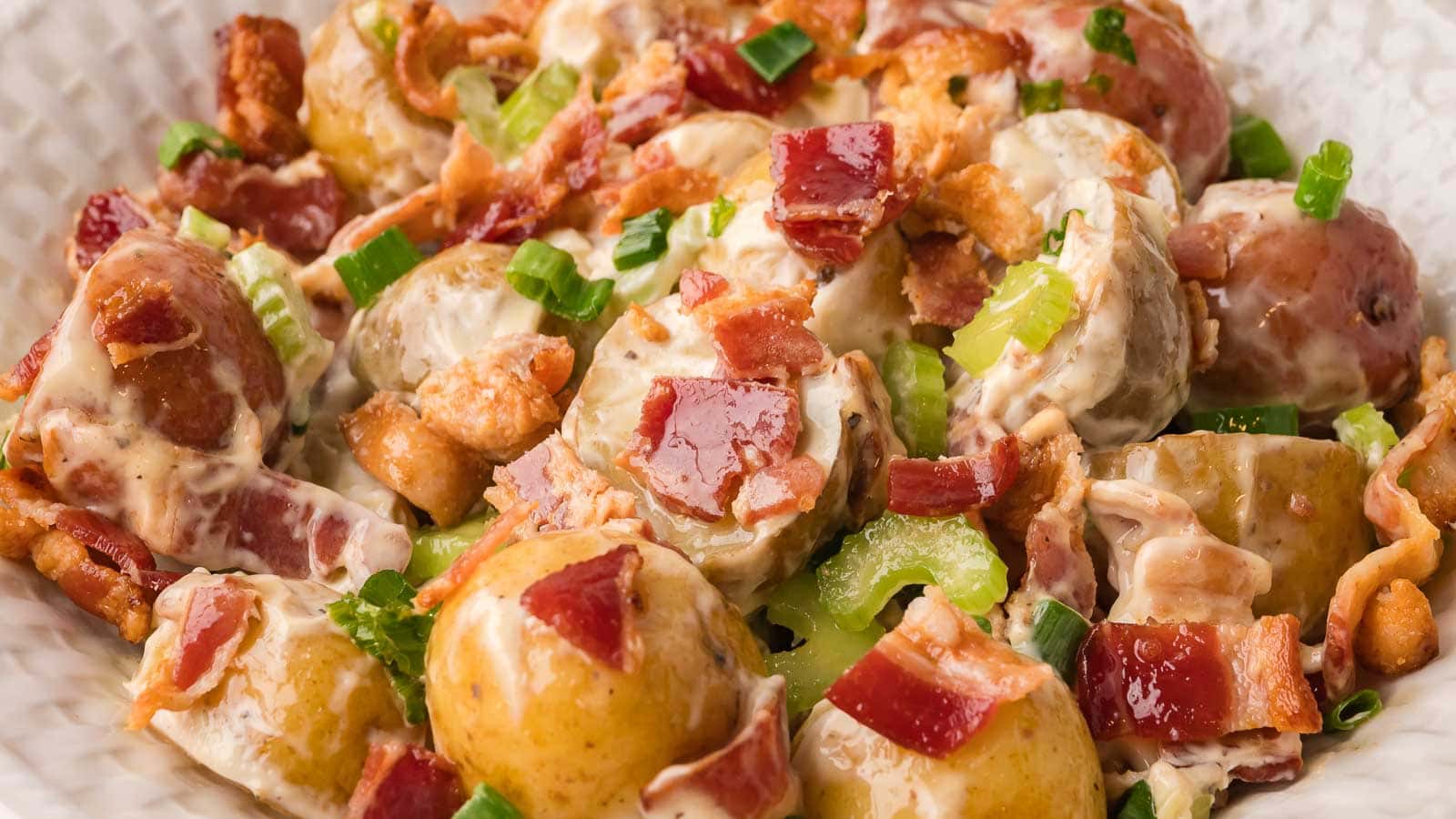 Potato Salad with Bacon By Tessies Table.