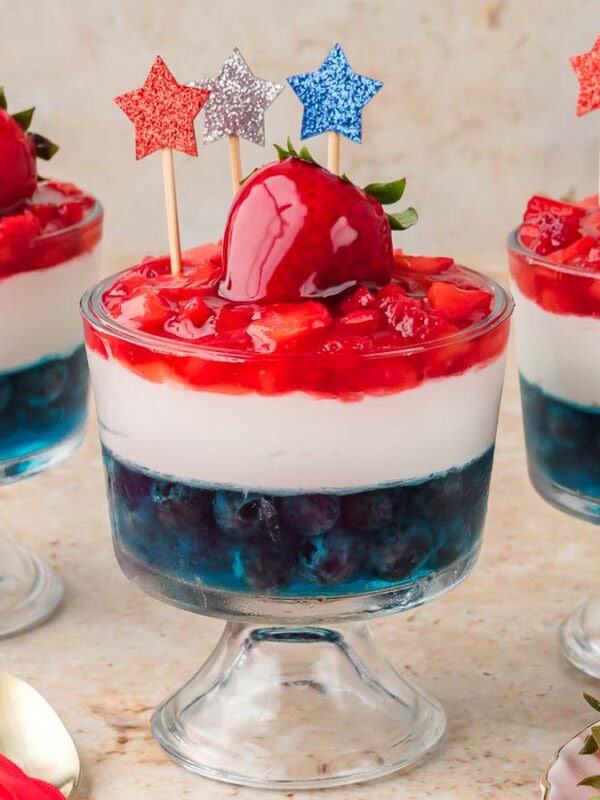 Red White and Blue Dessert Cups