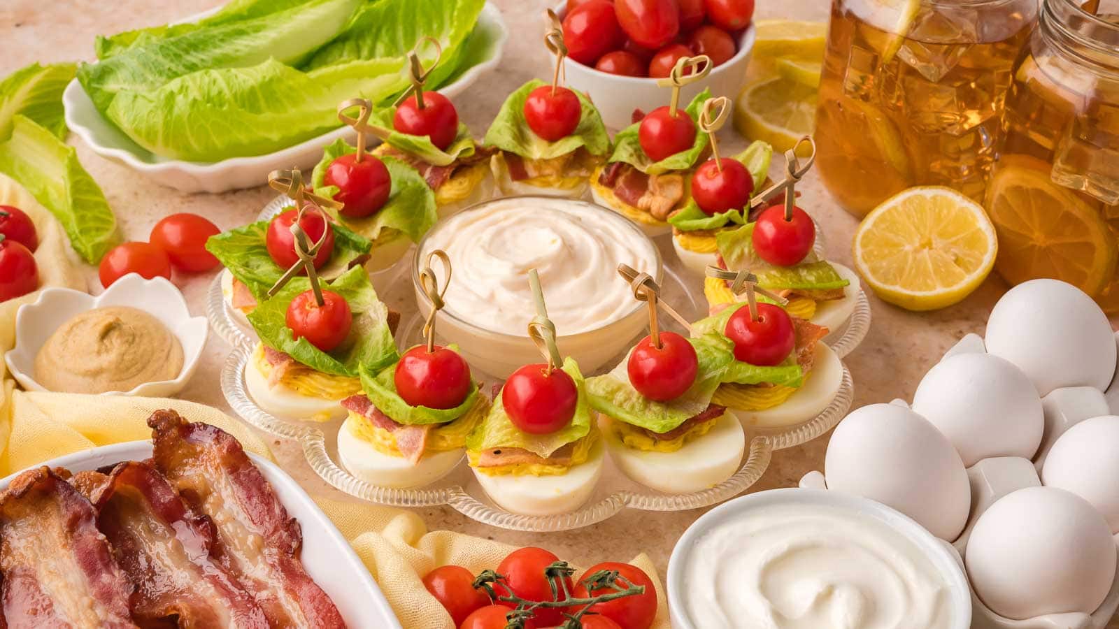 Blt Deviled Eggs By Tessies Table.