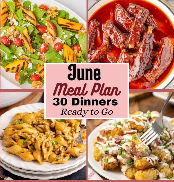 Monthly Meal Plan for June 2026