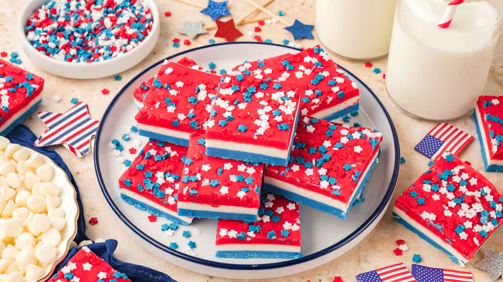Red White And Blue Fudge By Tessies Table .