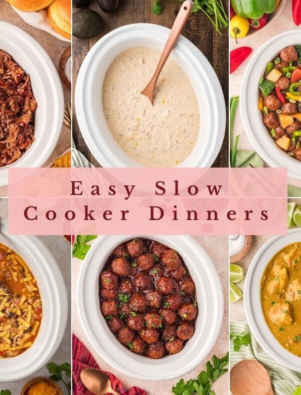 Easy Slow Cooker Dinners (13 Crockpot Recipes for Busy Nights)