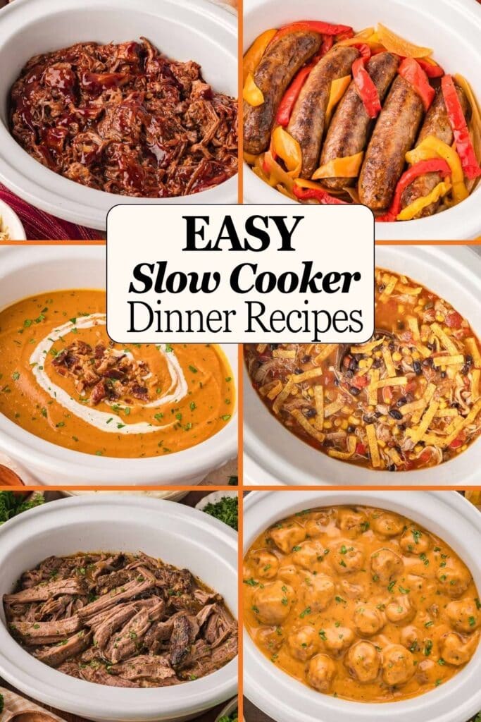 Easy slow cooker dinner recipes for busy weeknights.