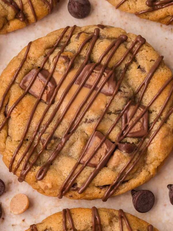 Nutella Stuffed Reese’s Cookies