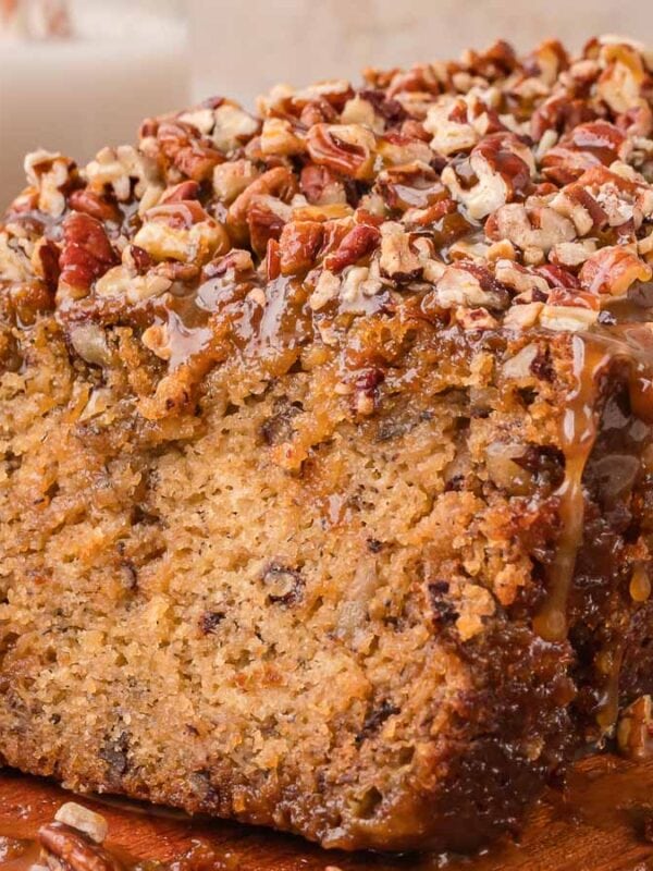 Caramel Pecan Banana Bread