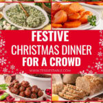 Easy Christmas Dinner Ideas recipe roundup Pinterest pin 5 by Tessie's Table.