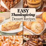Easy Thanksgiving Desserts recipe roundup Pinterest pin 4 by Tessie's Table.