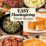 Easy Thanksgiving Dinner Menu recipe roundup Pinterest pin 4 by Tessie's Table.