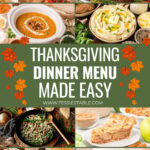 Easy Thanksgiving Dinner Menu recipe roundup Pinterest pin 5 by Tessie's Table.