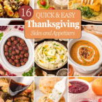 Easy Thanksgiving Side Dishes and Appetizers recipe roundup Pinterest pin 6 by Tessie's Table.