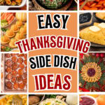 Easy Thanksgiving Side Dishes and Appetizers recipe roundup Pinterest pin 7 by Tessie's Table.